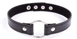 Fetish Addict Collar with Hoop Adjustable 38cm Black