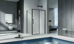 Aquatrend Quick 332-129 Black 90 x 120 szögletes zuhanykabin zuhanytálca nélkül 73054 (73054)