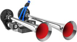 SEGER ТРОМБА ДВОЙНА ВЪЗДУШНА С ХРОМИРАНО ПОКРИТИЕ seger 30/34 cm, 125db, 24v (82dh24.100.02k)