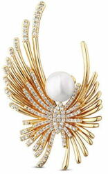 JwL Luxury Pearls Aranyozott angyal bross gyönggyel és kristályokkal JL0822