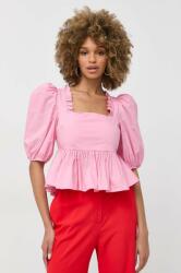 Custommade bluza din bumbac Darine femei, culoarea roz, neted PPYX-KDD02H_30X