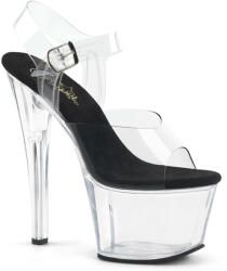 Pleaser USA Pleaser Sky-308 Clr-Blk/Clr 44