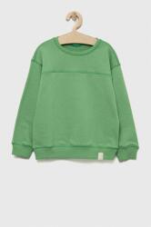 Benetton bluza copii culoarea verde, neted PPYX-BLG04H_78X