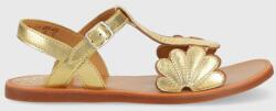Pom D'api sandale din piele pentru copii culoarea auriu PPYX-OBG18F_10Y