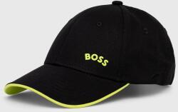 Boss Green BOSS șapcă de baseball din bumbac BOSS GREEN culoarea negru, cu imprimeu PPYX-CAM067_99X