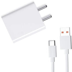 vivo 44W USB-s hálózati töltőadapter, töltőfej + Type-C adatkábel, töltőkábel, fehér