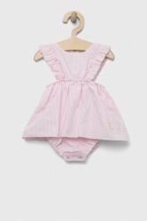 Jamiks rochie din bumbac pentru bebeluși culoarea roz, mini, evazati PPYX-SUG040_03X