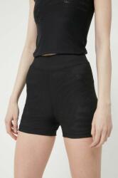 Labellamafia pantaloni scurti femei, culoarea negru, neted, high waist PPYX-SZD0RY_99X