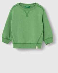 Benetton bluza copii culoarea verde, neted PPYX-BLG04J_77X