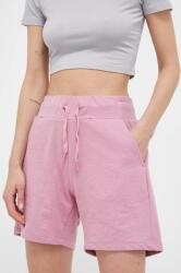 CMP pantaloni scurti femei, culoarea roz, neted, high waist PPYX-SZD0TP_30X
