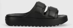 Calvin Klein papuci DOUBLE STRAP SLIPPER barbati, culoarea negru, HM0HM00967 PPYX-KLM01L_99X