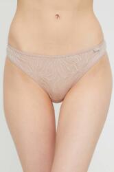 Calvin Klein Underwear tanga culoarea bej 000QF6878E PPYX-BID1LH_80A