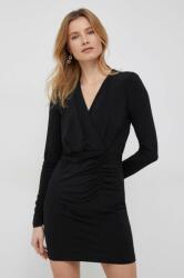 Sisley rochie culoarea negru, mini, mulata PPYX-SUD19W_99X