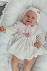 Jamiks rochie din bumbac pentru bebeluși culoarea roz, mini, evazati PPYX-SUG03Y_03X