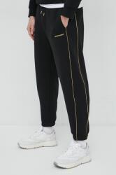 Emporio Armani pantaloni de trening culoarea negru, cu imprimeu PPYX-SPM09T_99X