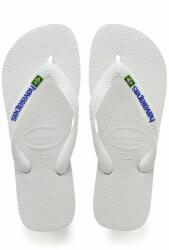 Havaianas slapi copii BRASIL LOGO culoarea alb PPYX-KLK05B_00X