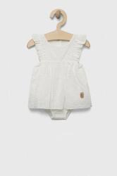 Jamiks rochie din bumbac pentru bebeluși culoarea alb, mini, evazati PPYX-SUG040_00X