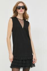 TWINSET rochie culoarea negru, mini, drept PPYX-SUD0KF_99X