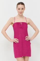 Patrizia Pepe rochie culoarea roz, mini, drept PPYX-SUD2GA_43X