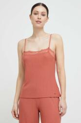 Calvin Klein Underwear maiou de pijama culoarea portocaliu PPYX-TSD23G_23X