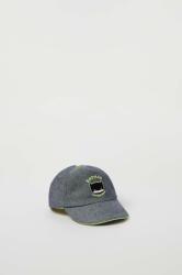 OVS șapcă din bumbac pentru copii culoarea gri, bumbac, din tesatura neteda PPYX-CAK01B_90X