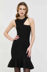 PINKO rochie culoarea negru, mini, mulata PPYX-SUD1H4_99X