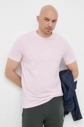 Karl Lagerfeld tricou barbati, culoarea roz, cu imprimeu PPYX-TSM16H_30X