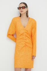 Gestuz rochie MaisieGZ culoarea portocaliu, mini, mulata PPYX-SUD2ES_22X