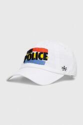American Needle șapcă de baseball din bumbac the Police culoarea alb, cu imprimeu PPYX-CAU0NW_00X