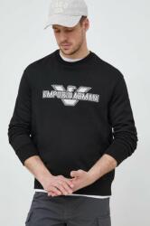 Giorgio Armani bluza barbati, culoarea negru, cu imprimeu PPYX-BLM0KC_99X