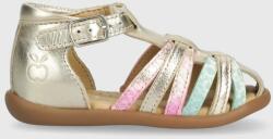Pom D'api sandale din piele pentru copii culoarea argintiu PPYX-OBG173_09Y