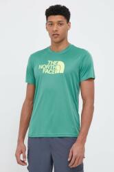 The North Face tricou sport Reaxion Easy culoarea verde, cu imprimeu PPYX-TSM0PF_77X
