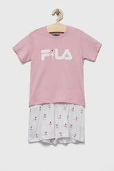 Fila pijamale de bumbac pentru copii culoarea alb, modelator PPYX-BIK01D_00X