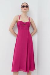 Patrizia Pepe rochie culoarea roz, mini, evazati PPYX-SUD2GD_43X