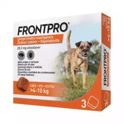 FRONTPRO 28, 3 mg rágótabl. (4-10 kg) kutya A. U. V. 3x