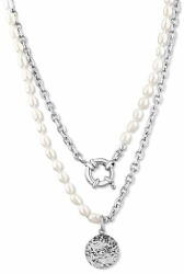  JwL Luxury Pearls Stílusos acél nyaklánc valódi folyami gyöngyökkel JL0799 - mall