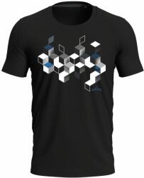 Bontis Póló KOCKÁK - Fekete | 2XL (TRI-CUBES-blo-XXL)