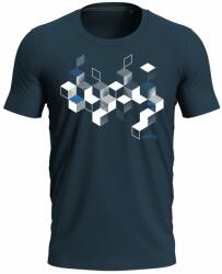 Bontis Póló KOCKÁK - Sötétkék | 2XL (TRI-CUBES-mab-XXL)