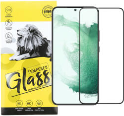  Samsung Galaxy S22 5G / S23 5G üvegfólia, tempered glass, előlapi, 9D, edzett, hajlított, fekete kerettel