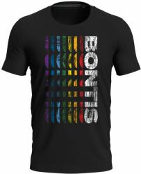 Bontis Póló SZIVÁRVÁNY - Fekete | L (TRI-GLITCH-blo-L)