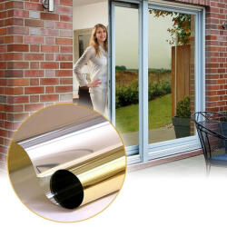  Tükörfólia ablakra - aranysárga 75 x 200 cm