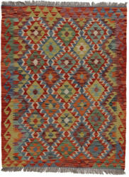 Bakhtar Kilim szőnyeg Chobi 141x110 kézi szövésű afgán gyapjú kilim (100353)