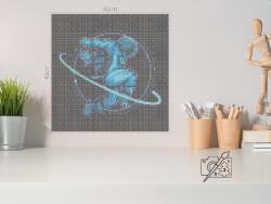 Vasalható gyöngyök - Űrhajós Méret: 45x45cm, Opció: Szerszámok nélkül