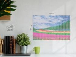  Vasalható gyöngyök - Virágmező Méret: 30x45cm, Opció: Szerszámok nélkül