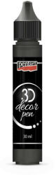 Pentart 3D dekortoll 30ml - Fekete 33851 (33851)