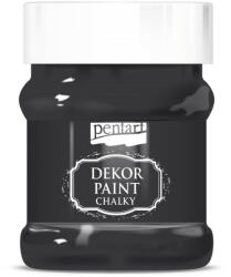 Pentart Dekor krétafesték 230 ml - Fekete 21491 - akrilfestéshez és kontúrozáshoz (21491)