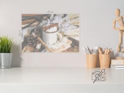  Vasalható gyöngyök - Kávé télen Méret: 30x45cm, Opció: Szerszámok nélkül