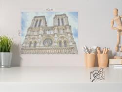  Vasalható gyöngyök - Notre-Dame-székesegyház Méret: 45x60cm, Opció: Szerszámok nélkül