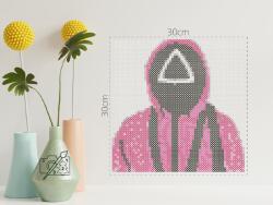  Vasalható gyöngyök - Squid Game - Őr 2 Méret: 30x30cm, Opció: Szerszámok nélkül