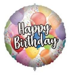  Happy Birthday Balloons fólia lufi 46 cm (PNN92424)